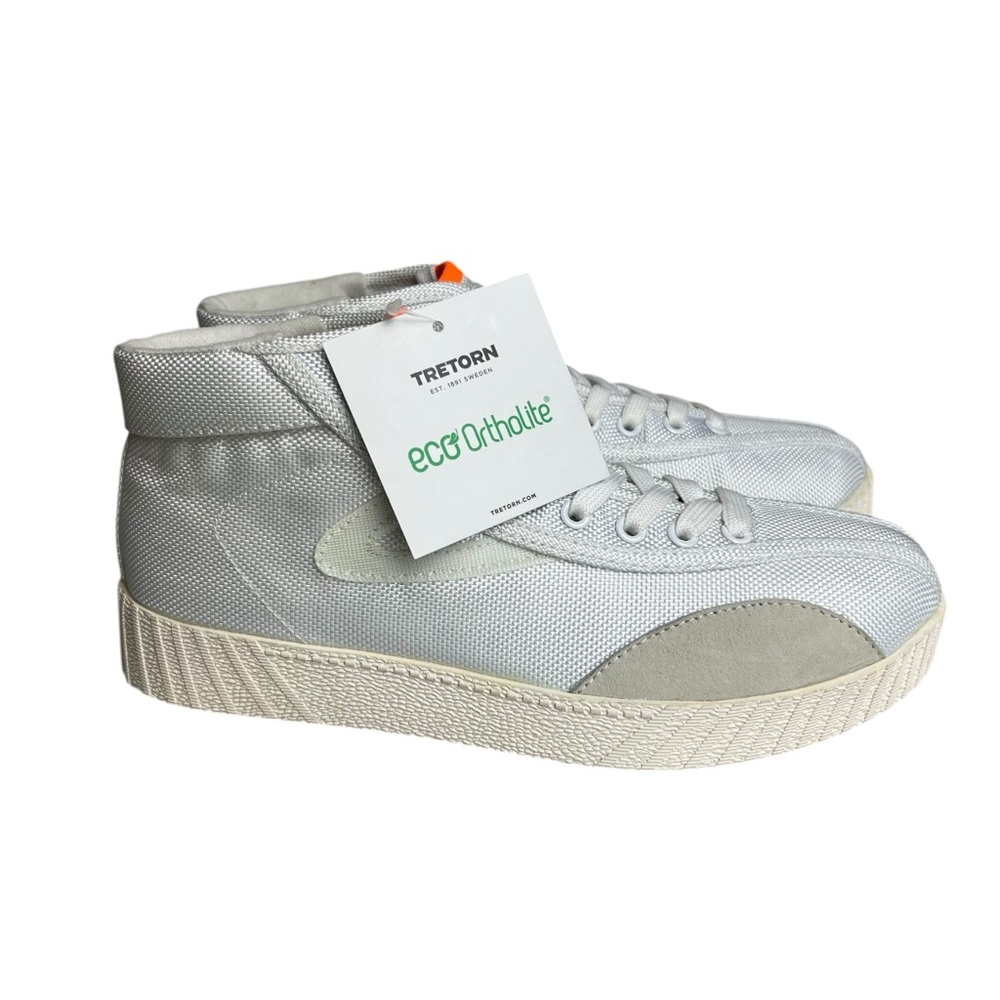 Tretorn NEW Andre 3000 Nylite High-Top White Lave Up Sneakers Size 6.5 Women’s